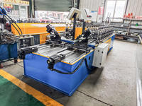 Machine de profilage à froid Omega Profile FRM, double ligne, pour profilés en C et en U, avec contrôle PLC, 380V 6KW, 0.3-0.8mm
