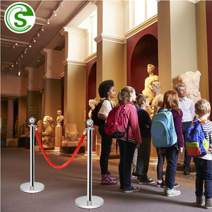 Müze sinema için paslanmaz çelik kalabalık kontrol standı altın Stanchion sonrası stanchion - Product Image 3