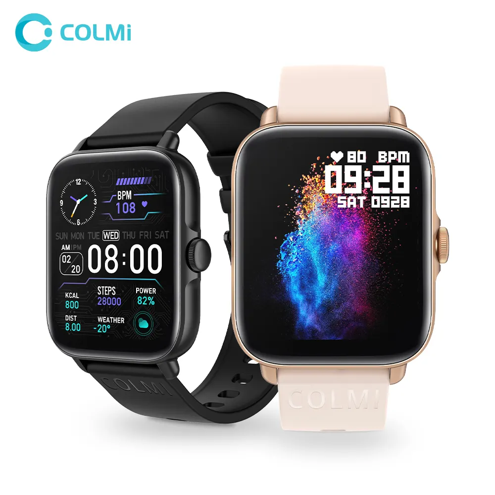 COLMI P28 artı çip App Unisex akıllı saat büyük ekran erkekler kadınlar arama çağrı ile Smartwatch Amazfit moda yanıt