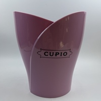Seau à glace en plastique personnalisé en forme de cœur pour champagne, bière, vin, boissons, glaçons, bol refroidisseur