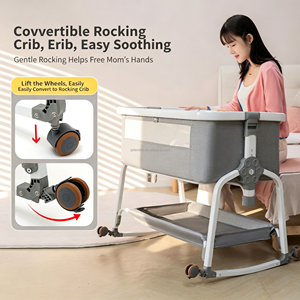 <span class=keywords><strong>Lit</strong></span> bébé pliant moderne en acier haute teneur en carbone avec <span class=keywords><strong>moustiquaire</strong></span>, table à langer et <span class=keywords><strong>cloche</strong></span> pour enfants - Vente en gros - Product Image 5