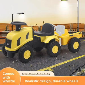 Nouveau <span class=keywords><strong>Tracteur</strong></span> <span class=keywords><strong>Jouet</strong></span> Géant en Plastique avec Seau, Véhicule de Construction Porteur à Batterie, Pelle, Certifié 3C, pour Enfants de 1 à 4 Ans - Product Image 1