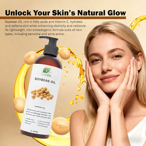 Aceite de soja al por mayor de fábrica utilizado para masajes y cuidado corporal con etiqueta privada para embalaje de aceite portador natural puro - Product Image 2