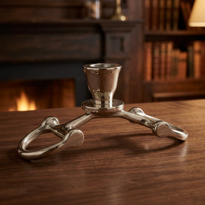 Support de bougie conique en métal inspiré d'un mors d'équitation, décoratif pour table, pour la maison, la salle à manger, le cheminée, accessoire de décoration - Product Image 5