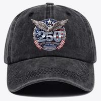 Gorra de béisbol retro de algodón lavado con patrón de calavera bordado en 3D, estilo casual y personalizado.
