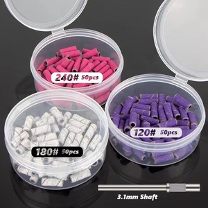 Small <b>Nail</b> Sanding Bands for <b>Nail</b> Drill, 120 Grit 180 Grit 240 Grit Medium <b>Nail</b> <b>File</b> Bits for Acrylic <b>Nails</b> Gel Manicure - Product Image 1