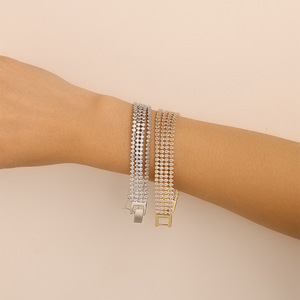 Diamond <b>Bangle</b> <b>Bracelet</b> Pear Cut Full Diamond Gold Tone Everyday Wear Jewelry - Product Image 2