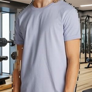 Camiseta de Compresión Deportiva Personalizada para Hombre, 180GSM, Algodón y Elastano, Secado Rápido, Manga Corta, Venta al Por Mayor de Fábrica - Product Image 2