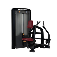 Máquina de remo sentado comercial con carga de pin para entrenamiento de espalda, equipo de fitness para gimnasio con selector de peso