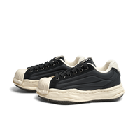Chaussures de skate décontractées unisexes de qualité supérieure, fabriquées en Chine, avec embout en coque, semelle fondue, tige en cuir véritable, imperméables et respirantes