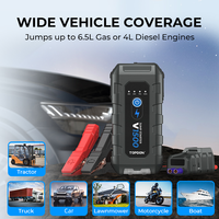 Démarreur de Secours d'Urgence TOPDON Factory V1500 12V 1500A 10000mAh pour Auto, Moto, Camion et Voiture, Booster de Batterie et Banque d'Alimentation