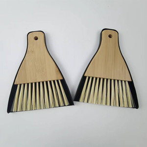 Nouveau Style de <span class=keywords><strong>pelle</strong></span> à poussière triangulaire en métal avec ensemble de brosses en bambou - Product Image 6