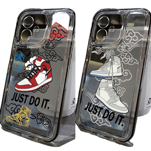 Funda para Teléfono con Diseño de <span class=keywords><strong>Zapatillas</strong></span> Deportivas para <span class=keywords><strong>iPhone</strong></span> 15 14 Pro Max 13 12 11 Pro XR X Xs 8 7 Mini, Fundas de Silicona de Marca Deportiva, Cubierta Trasera - Product Image 1