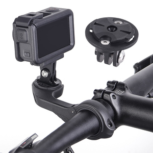Nouveau support d'ordinateur de vélo 2 en 1 adaptateur de montage en aluminium pour guidon pour ordinateur de vélo <span class=keywords><strong>Garmin</strong></span> et pour caméras d'action Gopro - Product Image 2