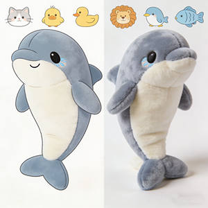 Peluche géante réaliste d'animaux sauvages : Panda, Kangourou bleu, Ours, Poisson – Jouet mignon et <span class=keywords><strong>pas</strong></span> <span class=keywords><strong>cher</strong></span>, idéal comme cadeau - Product Image 6