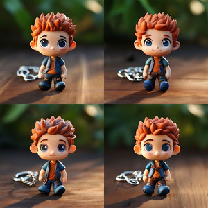 Llavero de resina de anime, figura de dibujos animados personalizada, modelo coleccionable para niños y regalos - Product Image 2
