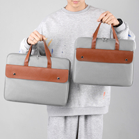Personnalisé Léger Étanche PU Porte-Documents 14/15.6 pouces Sac D'ordinateur Portable Couverture À Manches Pour Hommes Et Femmes