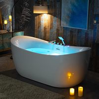 Baignoires intelligentes en acrylique pour hôtel, vente en gros, pour salle de bain, maison, villa, double personne, thermostatiques, avec massage