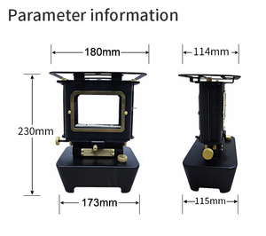 Réchaud à huile portable DANCHEL en acier inoxydable spécial pour lampes à kérosène, pour le camping en plein air et la randonnée, grils de cuisson pour feux de camp - Product Image 3
