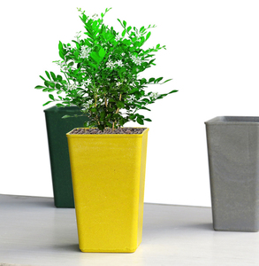 Petit <span class=keywords><strong>pot</strong></span> de fleurs d'intérieur <span class=keywords><strong>rectangulaire</strong></span> en plastique fibre de <span class=keywords><strong>bambou</strong></span> bon marché en gros - Product Image 4