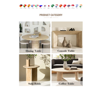 KUMUSI FURNITURE Table console de luxe en marbre Calacatta Viola style Wabi-Sabi, table d'appoint moderne pour entrée, en pierre faite à la main pour usage hôtelier