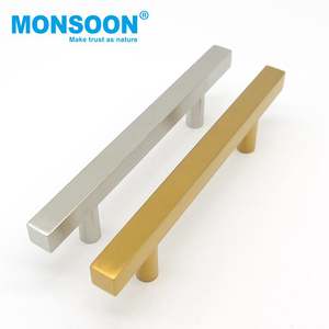 Nouvelle conception de poignées en acier inoxydable en forme de T pour portes intérieures et tiroirs, pour armoires, placards, commodes, armoires de cuisine - Product Image 3