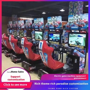 Simulateur de course vidéo dynamique HD grand format 32 pouces, machine de jeu à monnayeur en métal pour enfants - Product Image 4