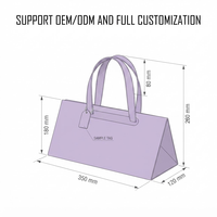 Boîtes cadeaux personnalisées, emballage de luxe, boîtes en papier violet avec poignée, impression personnalisée, vente en gros