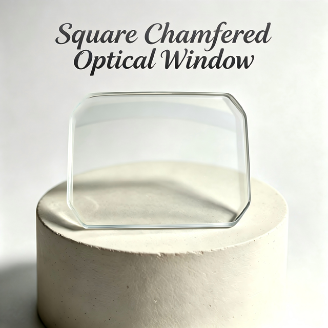 Square Cut Corner Optical Window 33*25 mm Thickness 2mm BK7 Glass for Microscope Optical Instrument Light Transmission Parts