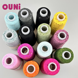 Hot Sale 100g Per Cone 100% Natural Cotton Sequin <strong>Yarn</strong> <strong>Sparkle</strong> Lurex <strong>Yarn</strong> for Hand Knitting Crochet Super Soft Material Cotton - Product Image 6