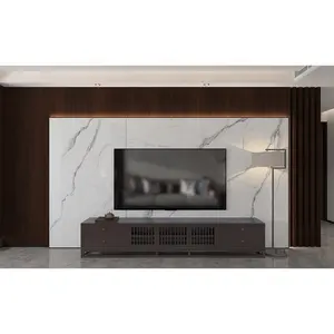 interior decoration new design matt marble rock look rigid core wpc spc pvc insoul TV background decoration wall board