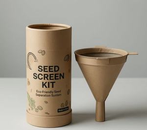 Premium 3/5/9 Holes Sieve Lid Recyclable Brown Kraft Paper Tube for Wildflower Seed Set Packaging - Product Image 5