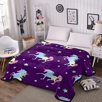 Écologique 100% Polyester Flanelle En Peluche Jeter Couverture Sublimation Impression Flamingo Animal Polaire Taille Options Disponibles