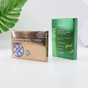 Cajas Cosméticas Personalizadas al por Mayor con Lámina Dorada, Embalaje Plegable para Regalos de Cuidado de la Piel - Product Image 2