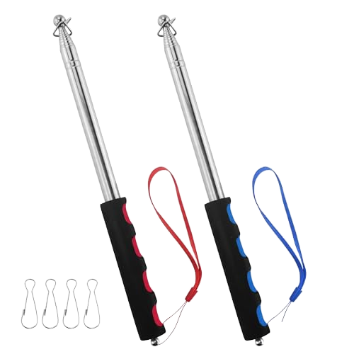 Wholesale Retractable Stainless Steel Flag Pole Foam Handle <strong>Extendable</strong> Tour <strong>Guide</strong> <strong>Pointer</strong> <strong>Teaching</strong> Stick for Classroom Outdoor