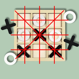Jeu de société éducatif en <span class=keywords><strong>bois</strong></span> XO Tic-Tac-Toe avec 100 pièces pour enfants de 5 à 7 ans, unisexe - Product Image 6