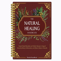 Nouveauté 2027 - Carnet de notes personnalisé avec couverture souple en PU, papier artistique A5, reliure spirale, 100 feuilles, cadeau à base de plantes pour la vente en gros