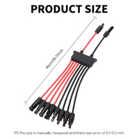 Kit de connecteurs pour panneaux solaires, adaptateur parallèle en Y pour câble PV, 2P MCX M/FF+F/MM PC IP67 1000V 30/50A, contact en cuivre durable