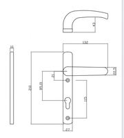 Venta de Fábrica: Cerraduras de Seguridad para Puertas de Aluminio con Manija, Personalizables en Tamaño y Color