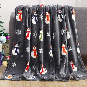 <span class=keywords><strong>Couverture</strong></span> de Noël Imprimée en Flanelle Épaisse pour l'Hiver, Style <span class=keywords><strong>Pull</strong></span> de Noël Idéal pour la Sieste - Product Image 3