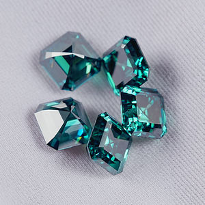 Sicgem 6 מ "מ לחתוך ירוק כהה אמרלד vvvvs moissanite אבן חן רופף 1 קראט עם קוטר של 7 מ" מ - Product Image 6