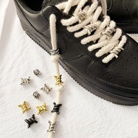 Offre Spéciale AF1 nouvelles décorations de chaussures en métal bricolage lacets décoratifs breloques pour boucles de lacets AJ