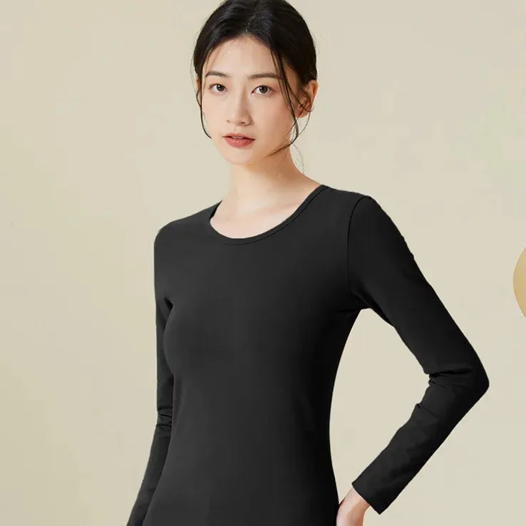 Vêtements chauds en gros vêtements thermiques en coton pour femmes ensemble caleçon long serré coton étudiant sous-vêtement thermique mince