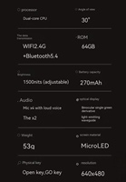 Lunettes intelligentes de traduction et d'affichage 2026 INMO GO3 GO 3 AR VR AI, écran virtuel Micro LED 50-80 pouces, luminosité 1500 nits, texte et audio