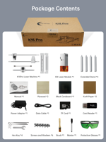 Graveur laser à diode K15 Pro 5W, fabrication de cadeaux DIY et décoration de la maison pour tissus, vêtements, bois, cuir