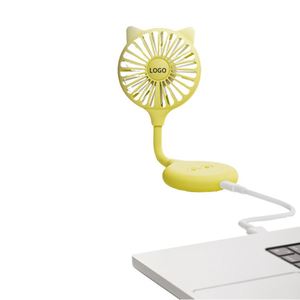 <b>Mini</b> Portable Air Cooler Custom Small Office <b>Desk</b> Summer Gift Usb Rechargeable Fan With Suction Cup - Product Image 3