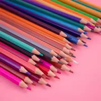 Lápis de lápis coloridos promocionais, venda quente de fábrica, 12 peças