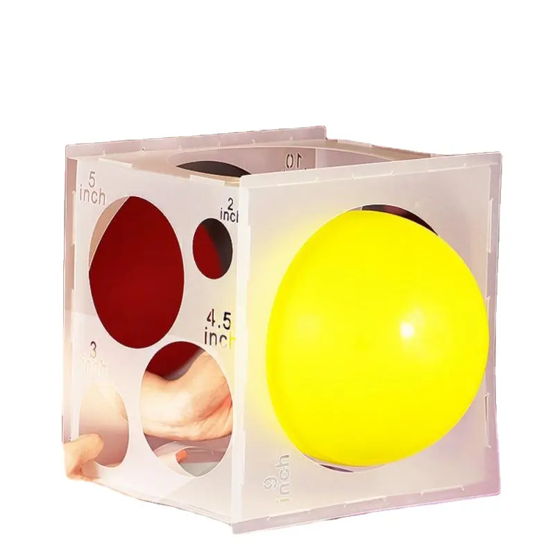 11 छेद गुब्बारा Sizer बॉक्स गुब्बारे आकार माप उपकरण बंधनेवाला प्लास्टिक पोर्टेबल बैलोन उपकरण जन्मदिन शादी की पार्टी के लिए
