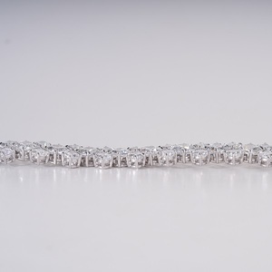 Elegant Lab Grown Diamond Bracelet in 14K <b>Solid</b> <b>Gold</b> for Women Fine Jewelry with Brilliant Diamonds and Timeless Beauty - Product Image 3