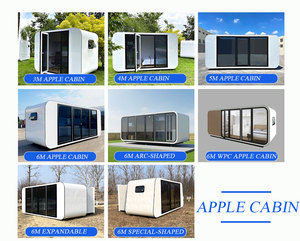 Vente directe d'usine, maison de glamping préfabriquée de luxe, cabane blanche en forme de pomme de 5 mètres - Product Image 4